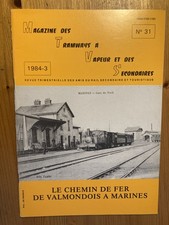 Magazine tramways vapeur secondaires 1984 31 chemin de fer Valmondois à Marines