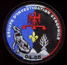 GENDARMERIE / GROUPE INVESTIGATION CYNOPHILE 04 05 - CHIEN - TISSU