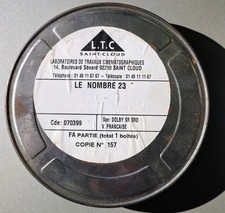 Film 35mm de la bande annonce "Le nombre 23" avec Jim Carrey de Joel Schumacher