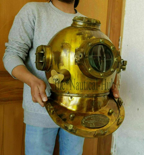 Casque plongée ancien - de,