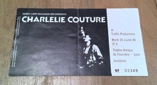 TICKET BILLET DE CONCERT
