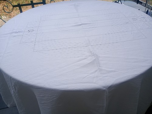 Nappe ancienne blanche - ,