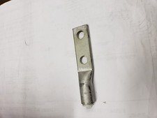 Burndy 4/0 Two-Hole Lug Compression Connector, Straight Barrel, White - YA28A5