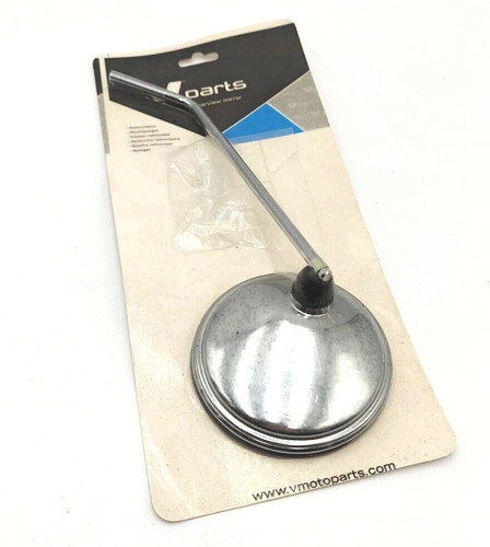 Rétroviseur rond chromé pour - rétroviseur,