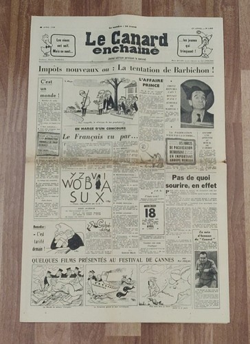 Canard enchaîné 1853 - enchaîné, n°1853