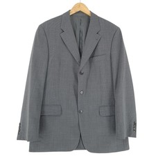 Veste Blazer Digel Stretch En Laine Vierge Grise UO4 Taille EU 52 UK/US 42