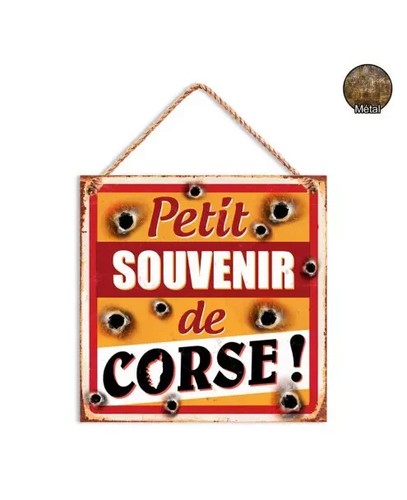 Plaque métal sieste corse - plaque,