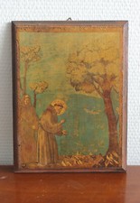 Sublime icone doré sur bois