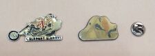2 Pin's MOTO MOTORBIKE HARLEY DAVIDSON CHOPPER SEXY LADY LAPEL PIN