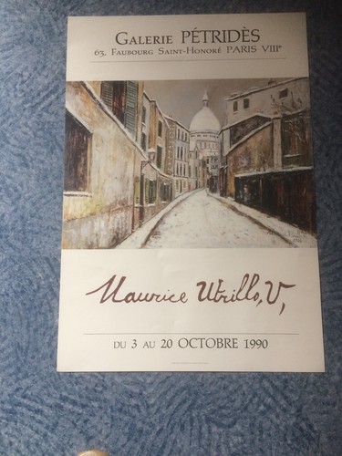 Affiche expo utrillo - à, la