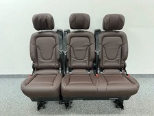 ORIGINAL Mercedes Benz W447/W448 Classe V/Vito 3 banquette NAPPA-LEDER BRAUN