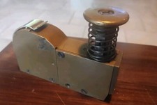 Ancienne Agrafeuse Ou Pointeuse A Tickets Bronze Lourde