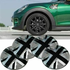 4Pcs 2" Black Union Jack UK