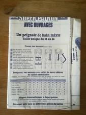 PATRON vintage - Prima - peignoir de bain mixte 38 à 46