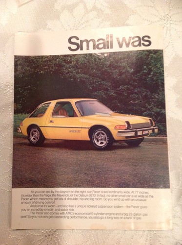 1976 amc pacer - amc, ad