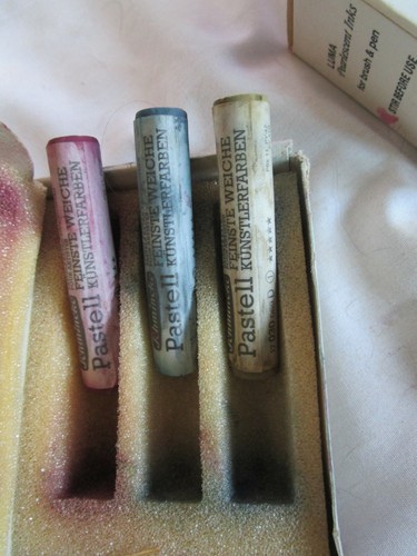 Schmincke pastels greenish - 3,