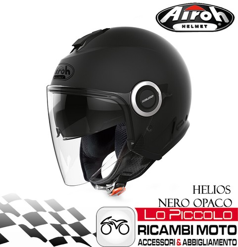 Casque jet helios airoh noir - jet,