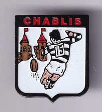 RARE PINS PIN'S .. SPORT RUGBY CLUB TEAM EQUIPE XV BOURGOGNE CHABLIS 89 ~GC