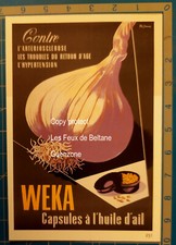 WEKA HUILE d'AIL  publicité