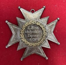 MEDAILLE PLAQUE ALLEMANDE DE 1937 " ARCHER ROI " ARGENT 