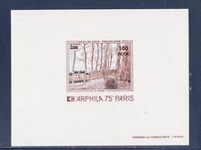 épreuve de luxe  CFA Réunion  tableau  Sisley  arphila 1975 num 426