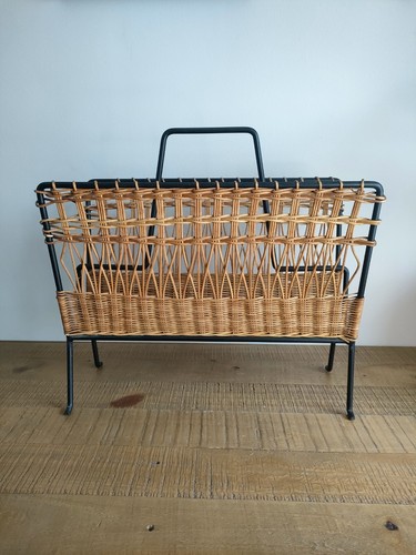 Porte revue fer rotin - porte,
