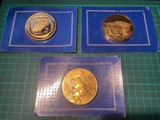 3 x Médailles de collection Le Médaillier Franklin