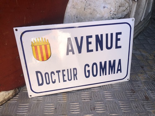Ancienne plaque rue avenue - ancienne, de