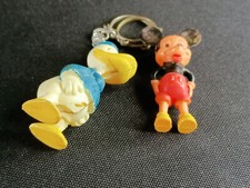 Porte clés Mickey & Donald - Duo RARE Disney vintage années 60 