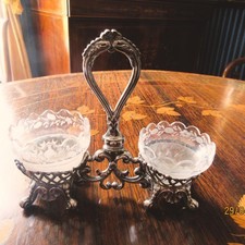 SALERON DOUBLE EN ARGENT