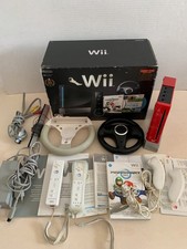 LOT CONSOLE ROUGE NINTENDO WII + BOITE NOIRE // 25th ANNIVERSARY MARIO BROS