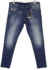 Diesel Tepphar-X RB062 Hommes Jean W33/L32 Délavé Bleu Denim Slim Fit Rrp 175