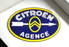 Automobile Citroën Huile plaque pub tolée (Age d'Or de l'Automobile) Garage.