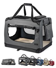 Caisse de Transport Pliable pour Chien  Chat, 50x34x36 cm, Tissu Oxford Robus...