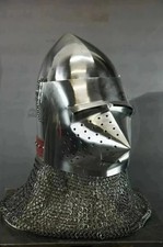 Casque bascinet chevalier