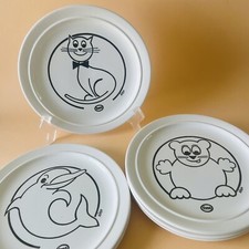 6 Assiettes à dessert vintage