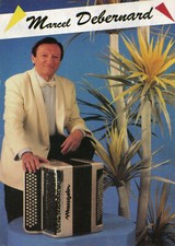 Carte accordéoniste - de, l'accordéoniste