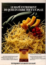 Publicité de presse 1986 Fromage Rapé ENTREMONT