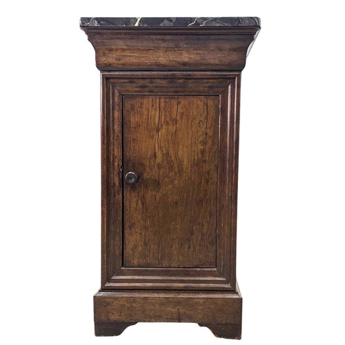 Chevet bois marbre style - chevet,