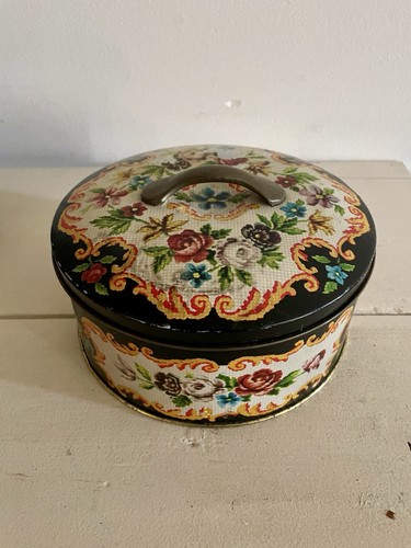 Boite métal delacre - mÉtal, floral