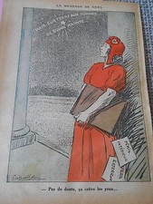 Paix sur terre au hommes de bonne volonté ca crève les yeux dessin Print 1935