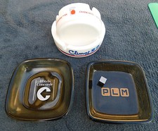 Lot de 4 cendriers publicitaires Hotels : PLM - Concorde - Climat  - Fimotel