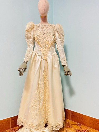 Robe mariée vintage 1990 - mariée,