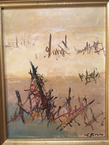 Belle peinture huile panneau - peinture,