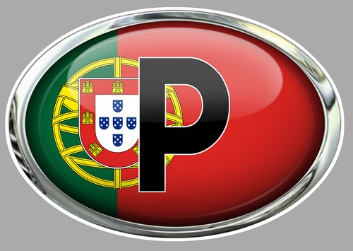 Ovale drapeau portugal15cm - ovale,