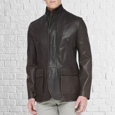 Neuf Noir Hommes Peau D'Agneau