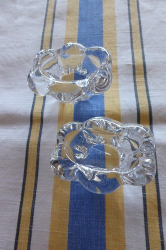 Petits salerons cristal daum - salerons,