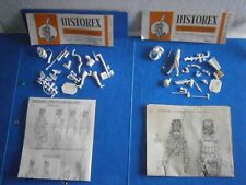 ANCIENNE FIGURINE 2 SOLDATS A PIEDS 1e EMPIRE NAPOLEON PLASTIQUE HISTOREX 1/32