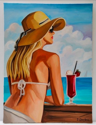 Huile sur toile - sur, 55cm