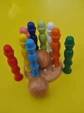 Quilles bois enfant Jeu Plein